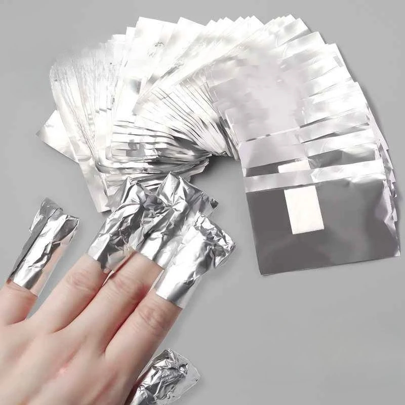Nail Foil Transfer - 100 шт., обертывания для ногтей из