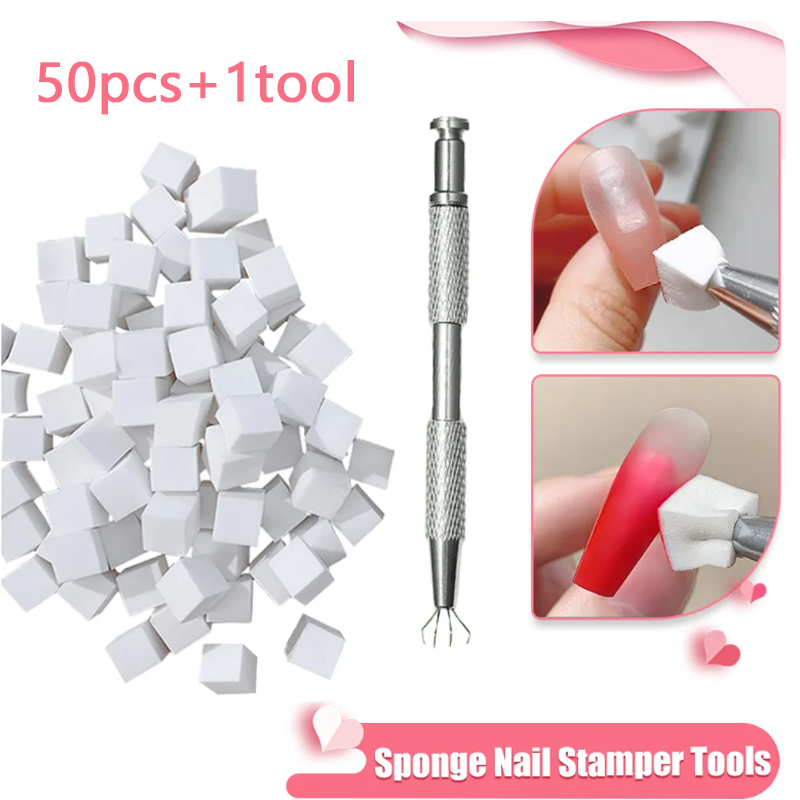 Dip Powder Nail - 50/150 шт., губка с градиентом, инструменты