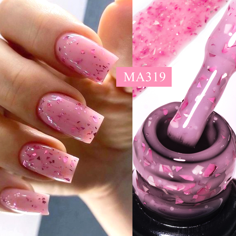 Nail Foil Transfer - MEET ACROSS 7 мл розовый блестящий