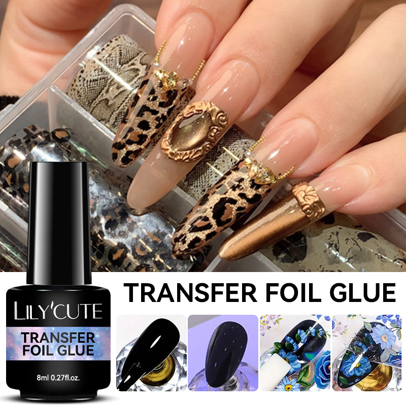 Nail Foil Transfer - LILYCUTE 8 мл клей-фольга для переноса