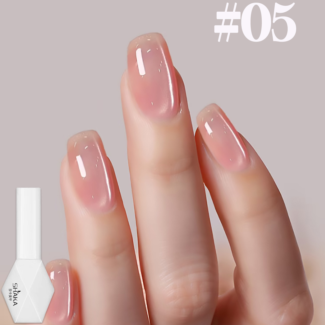Nail Art Cat Eye Pink - SHAKA 1-12 шт. Летний популярный прозрачный