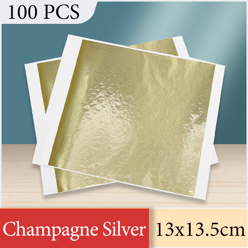 Nail Foil Transfer - 13x13,5 см, бумага из серебряной фольги