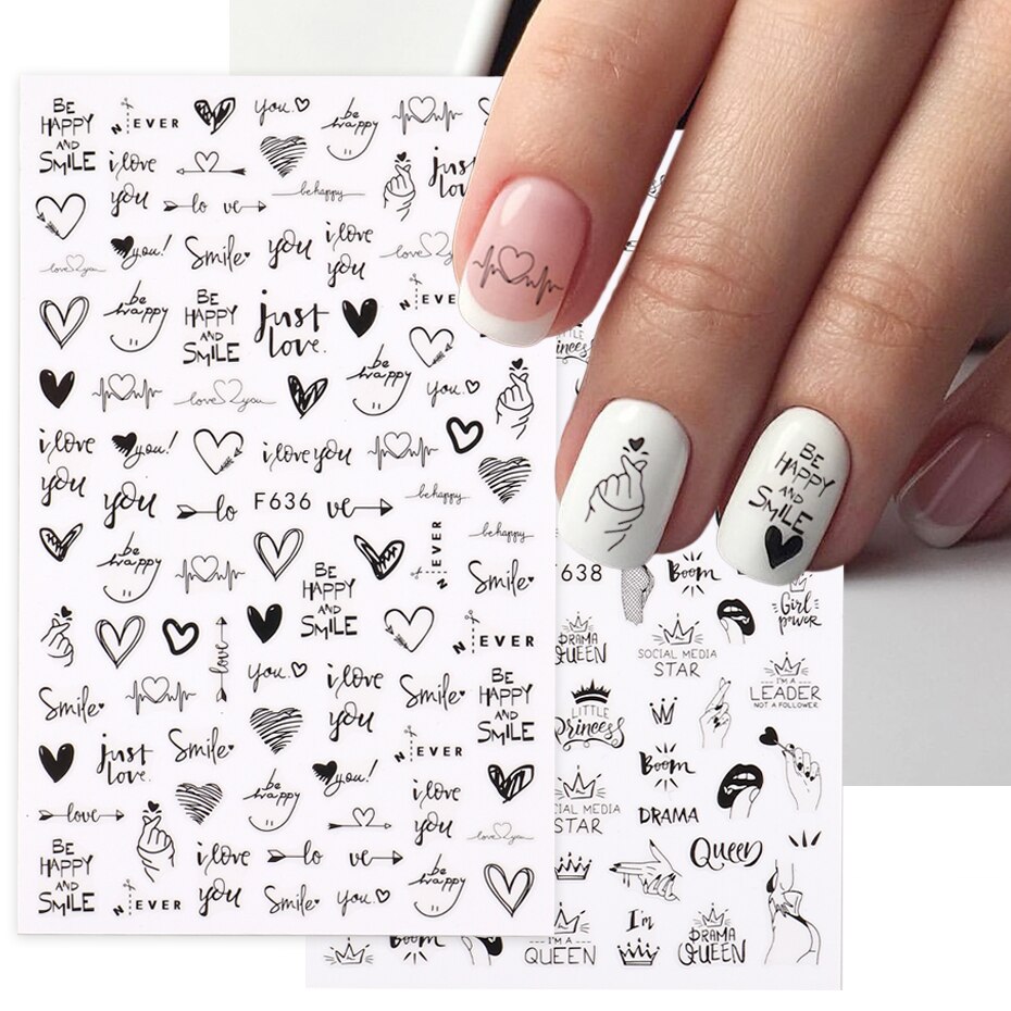 Nail Art Valentine - Наклейки для дизайна ногтей