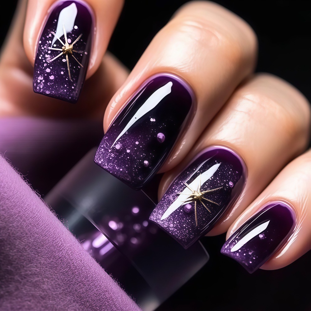 Nail Art Fake - Короткие средней длины накладные ногти с