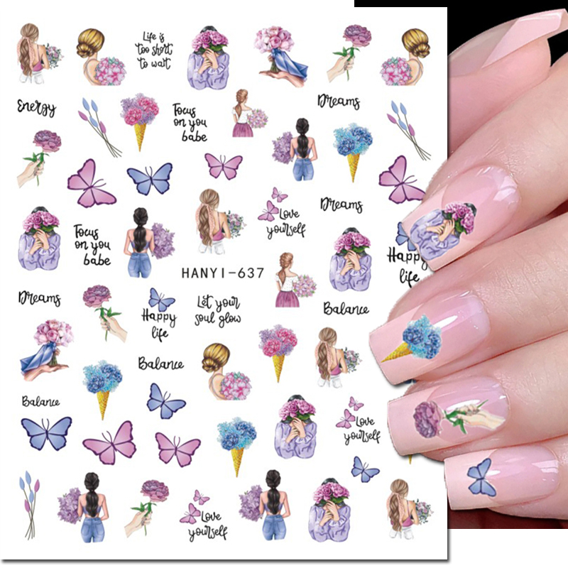 Nail Art Valentine - 3d наклейки для дизайна ногтей, наклейки