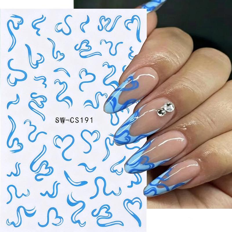 Nail Art Valentine - 2 листа наклеек для ногтей на