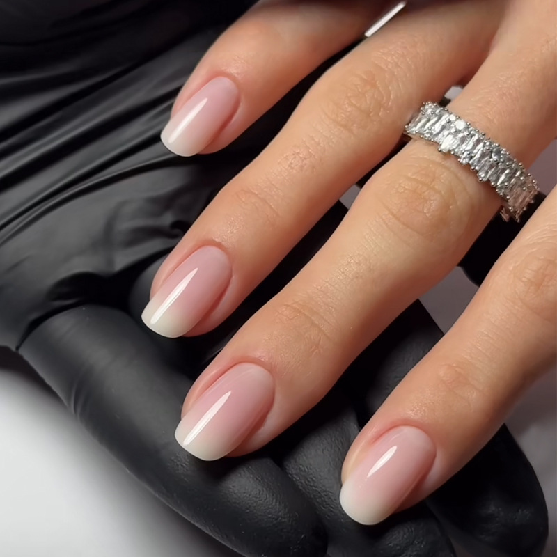 Nail Art Fake - 24 шт., простые балетные блестящие съемные