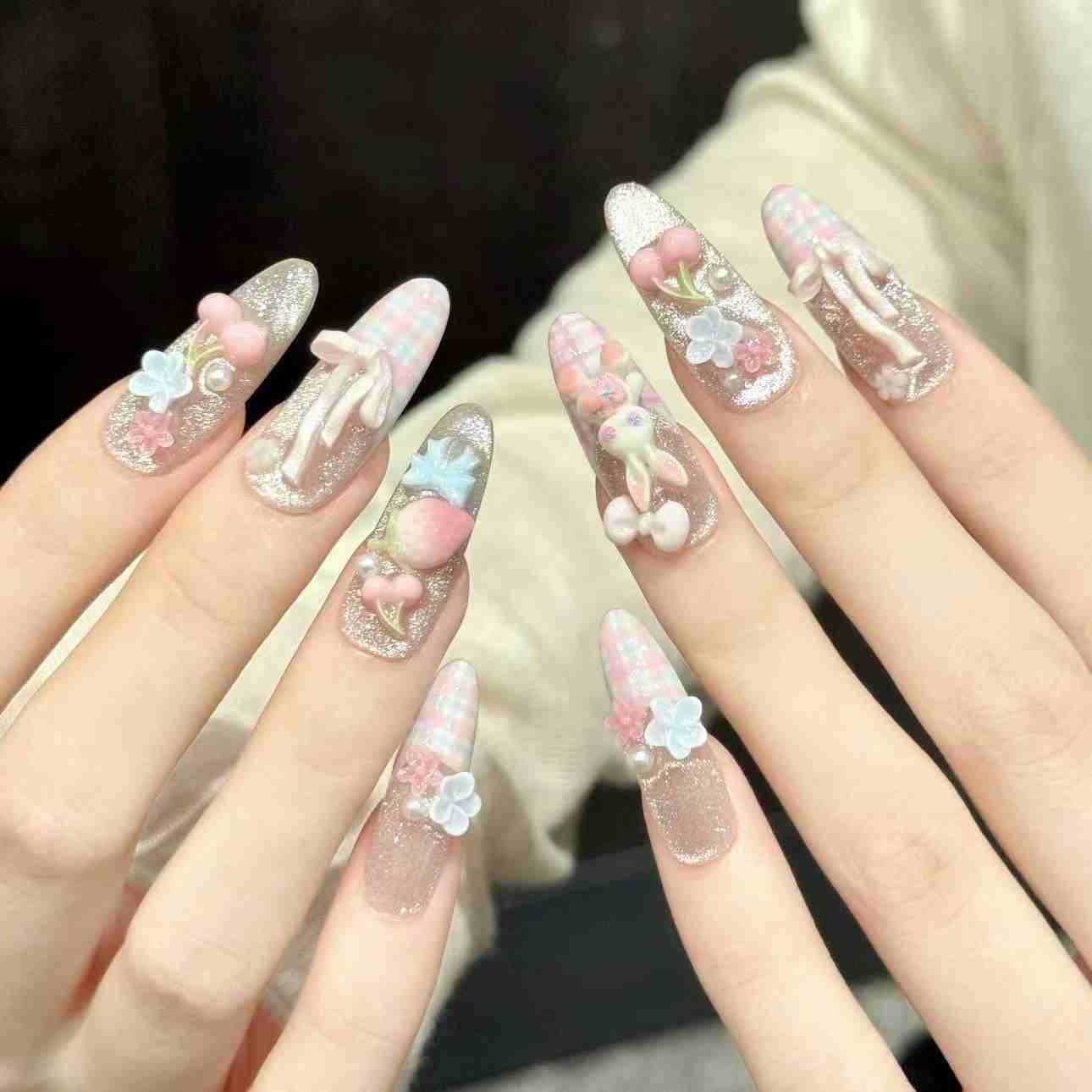 10 шт. овальных накладных ногт – обзор и цена Nail Art Fake