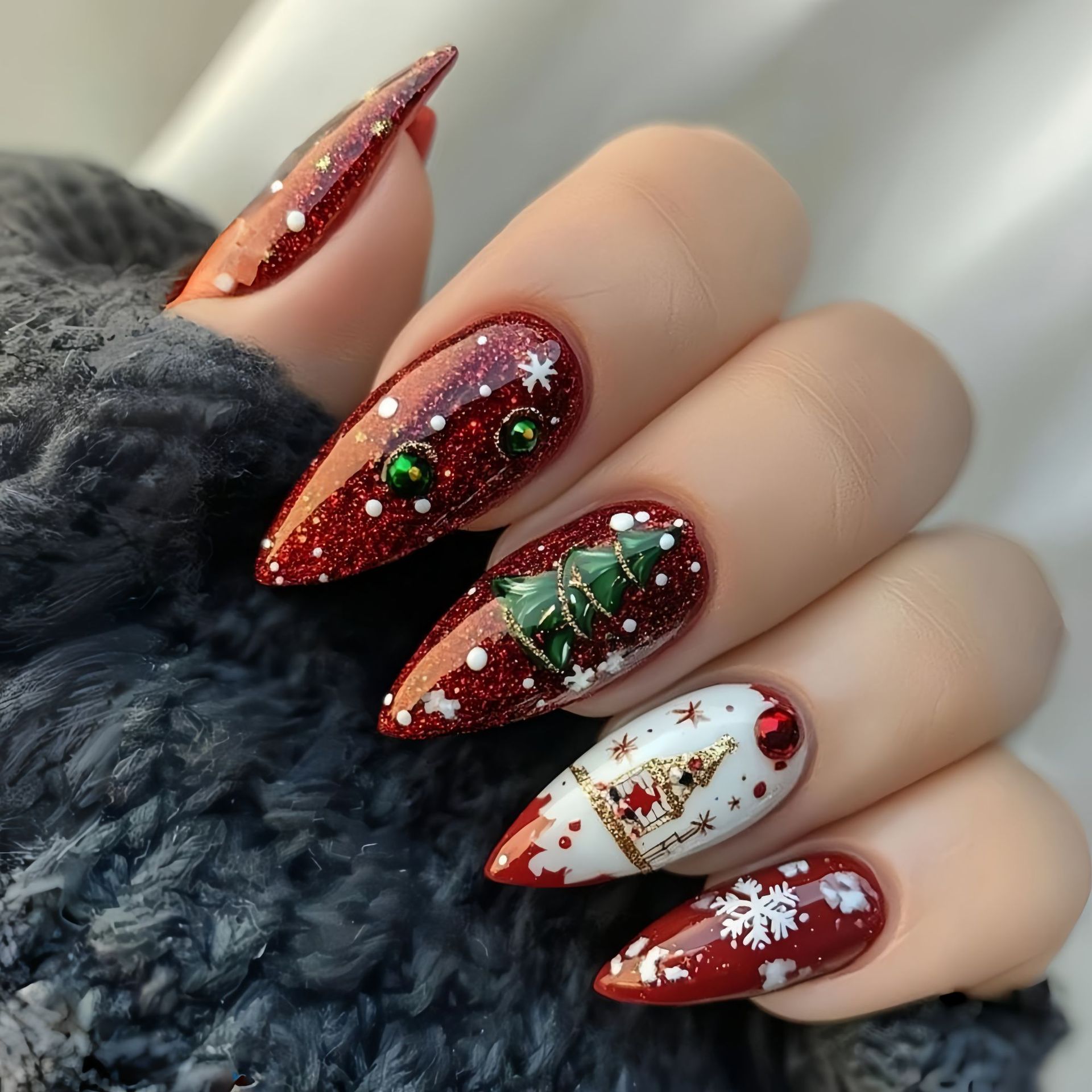 Средние накладные ногти для ро – обзор и цена Nail Art Fake