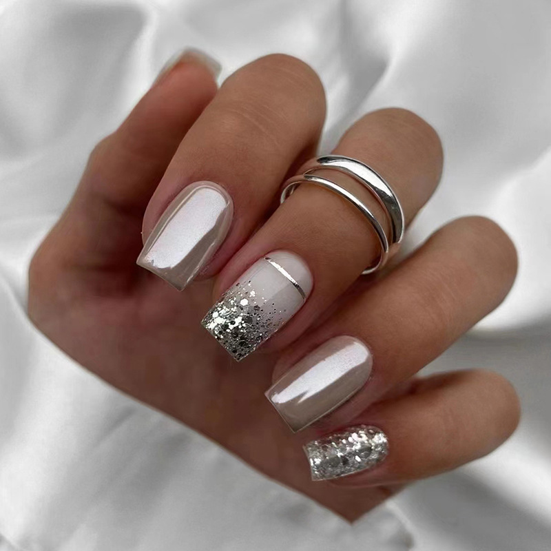 Короткие квадратные накладные  – обзор и цена Nail Art Fake
