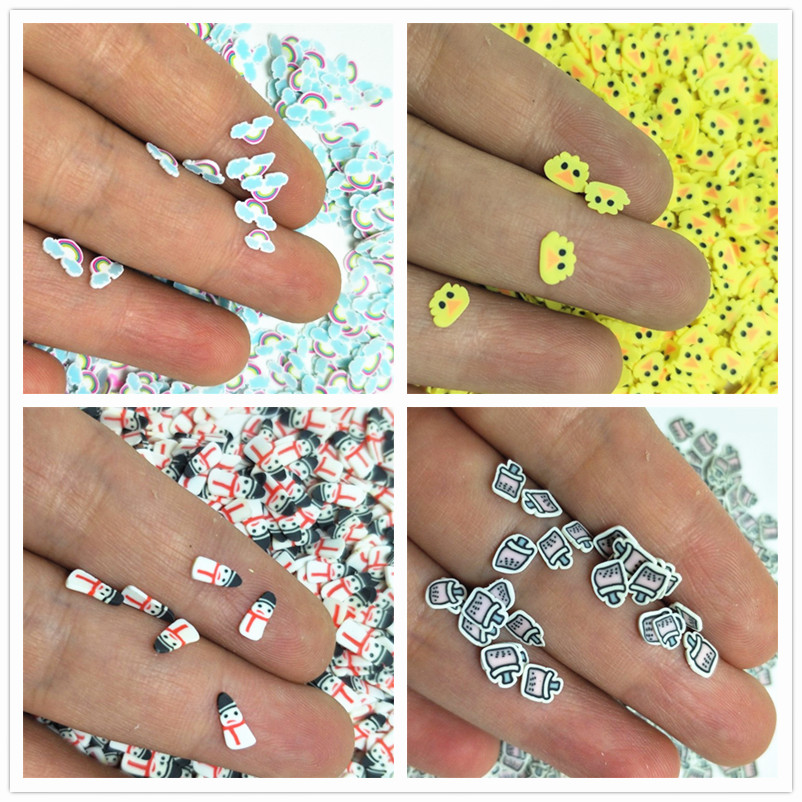 Полимерная мягкая глина 20 г,  – обзор и цена Nail Art Xmas Design