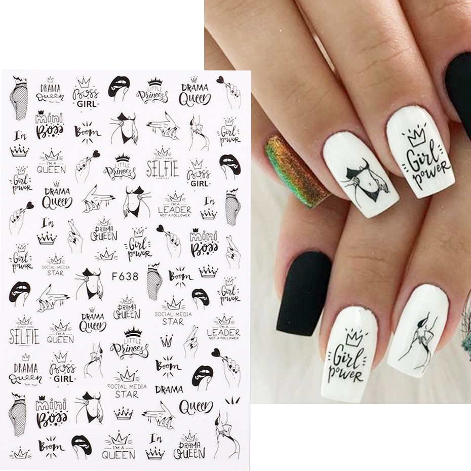 Наклейки для дизайна ногтей – обзор и цена Nail Art Valentine