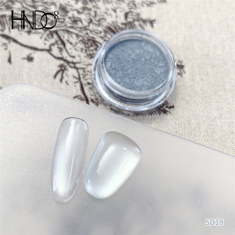 HNDO Новый серебристо-белый 3D – обзор и цена Dip Powder Nail