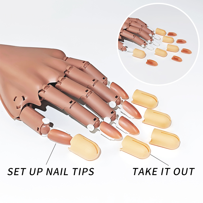 Поддельные ногти для практики, – обзор и цена Nail Art Navy