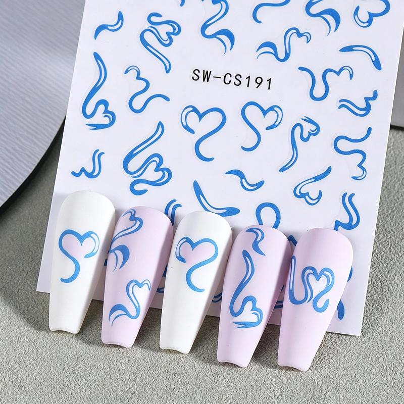 2 листа наклеек для ногтей на  – обзор и цена Nail Art Valentine