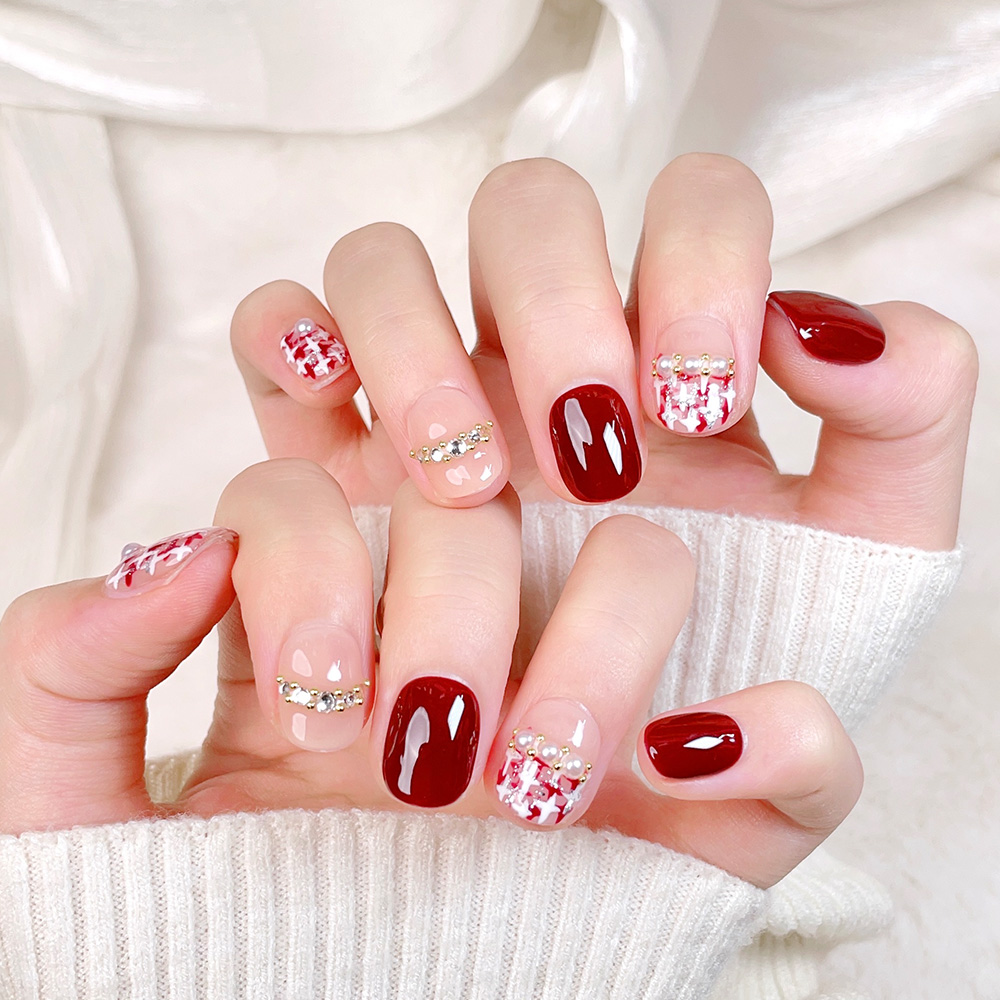 Набор из 10 коротких квадратны – обзор и цена Nail Art Fake