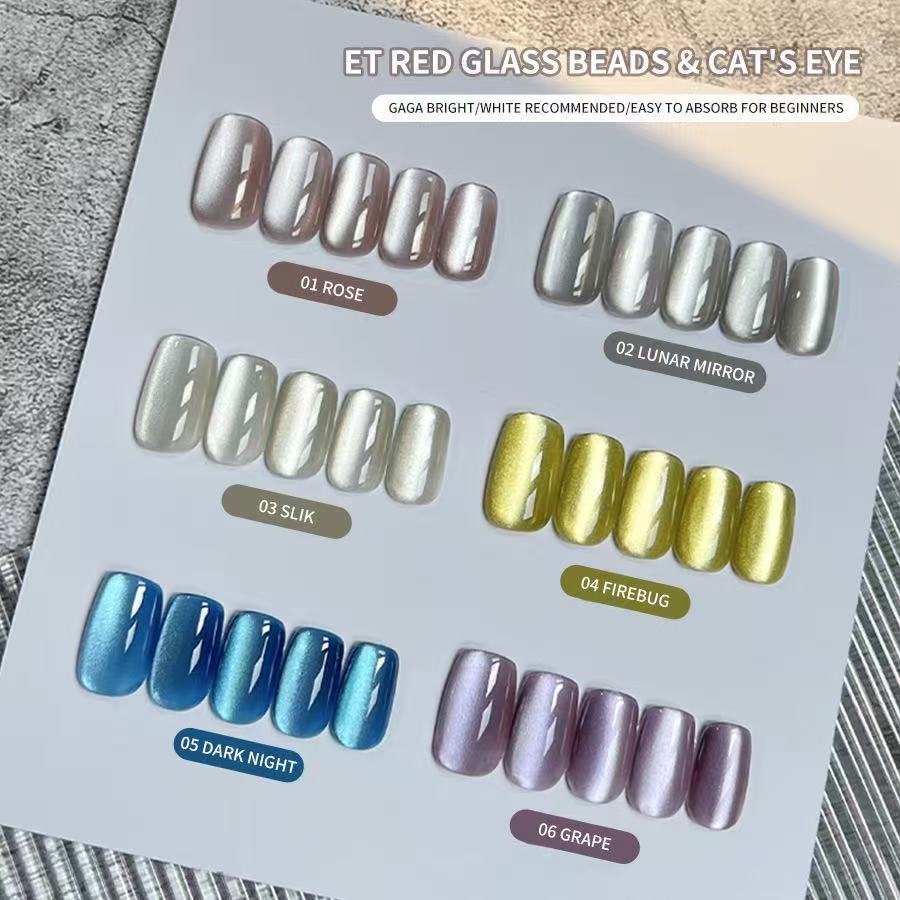 XEIJAYI 10 мл стеклянная бусин – обзор и цена Nail Art Cat Eye Pink