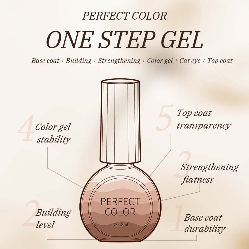 Гель-лак PERFECT COLOR All-in- – обзор и цена Nail Art Dusty Pink
