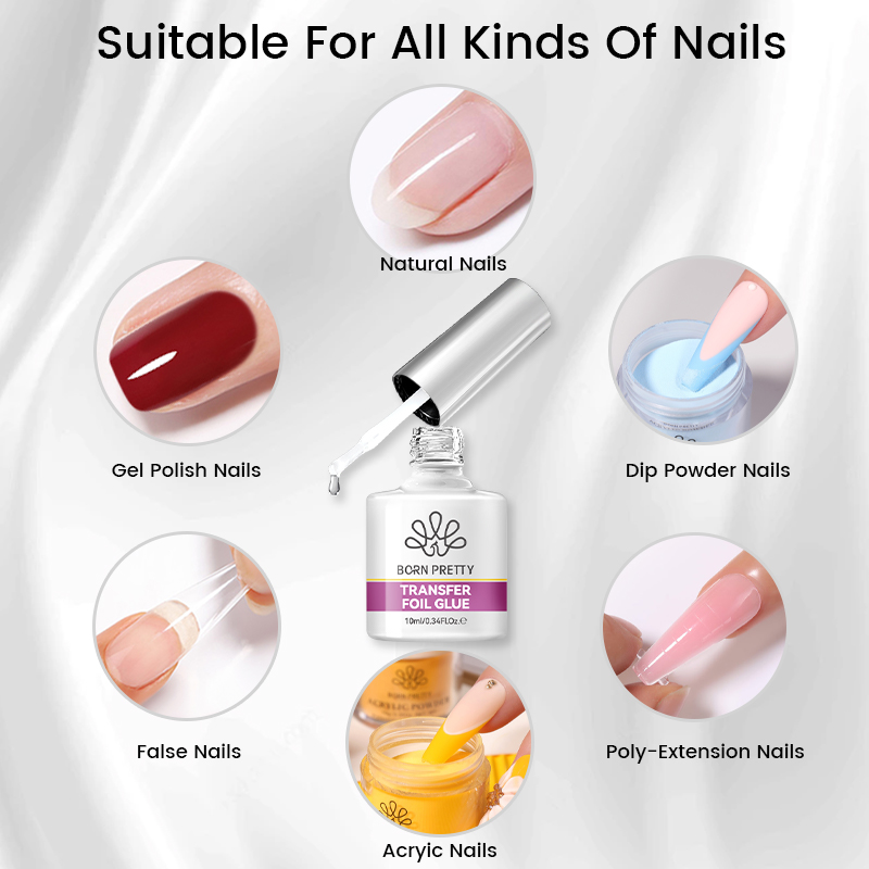 Клей-гель для фольги BORN PRET – обзор и цена Nail Foil Transfer